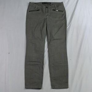 Express 4 Stella Low Rise Legging Skinny Moto‎ Green Stretch Denim Womens Jeans